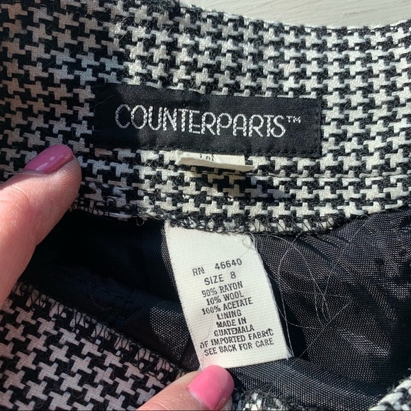 Vintage counterparts houndstooth skirt - Picture 2 of 9